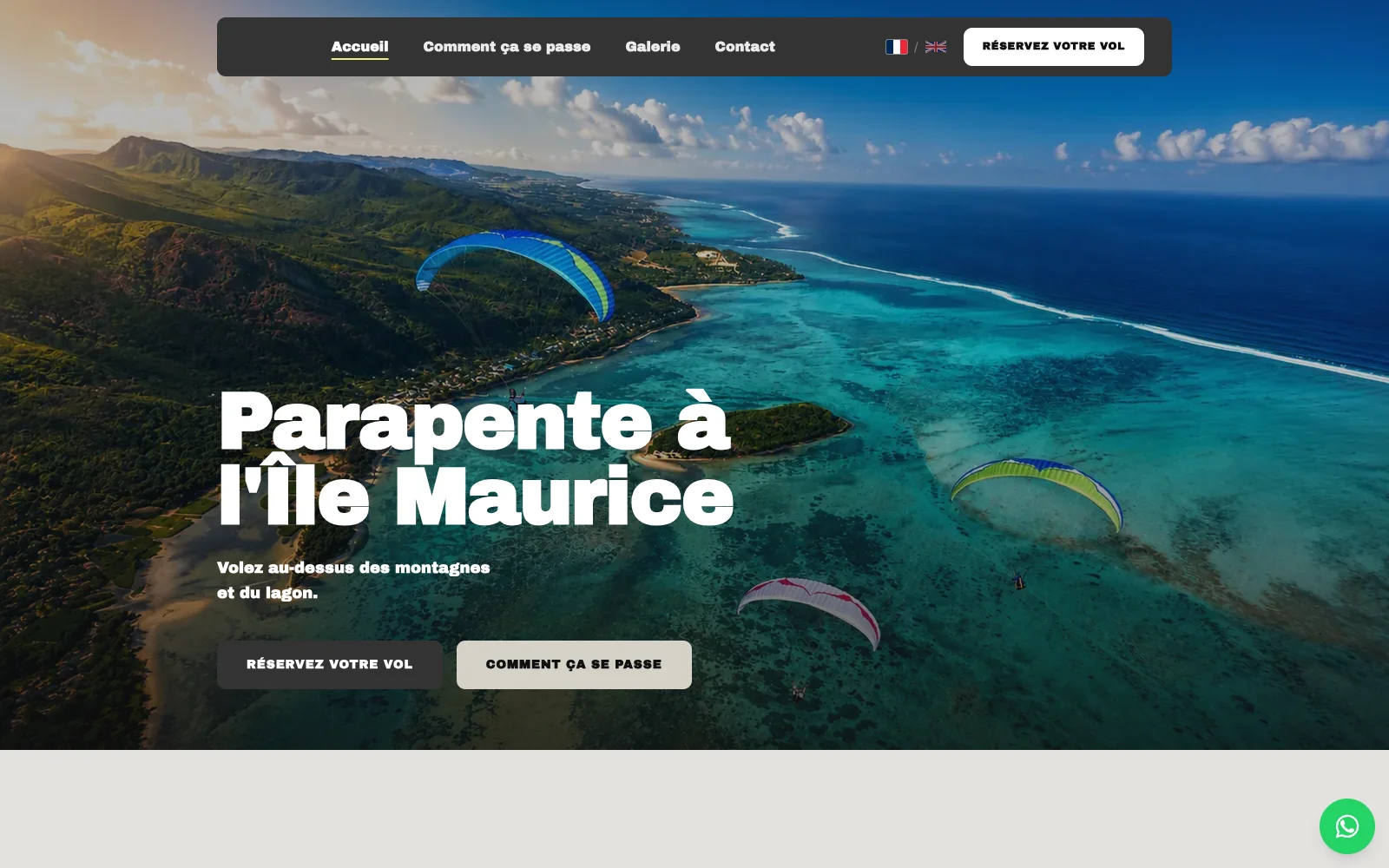 Paragliding Le Morne, After